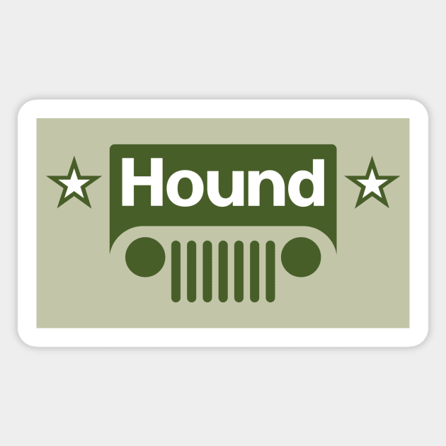 Hound (light background) Sticker by lonepigeon